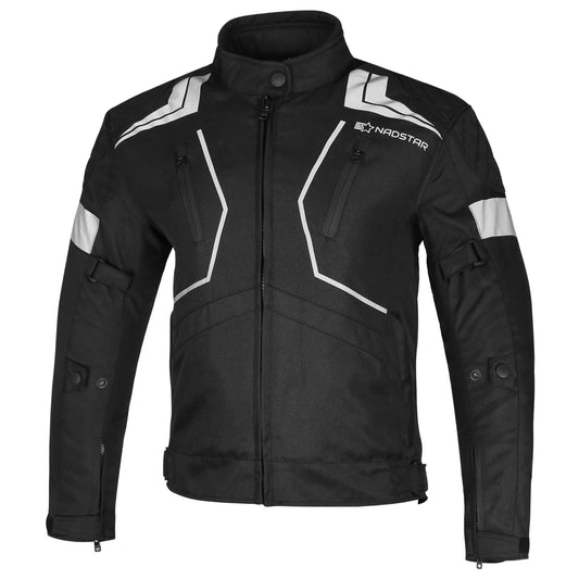 Ladies Black Cordura Biker fashion jacket ce approved